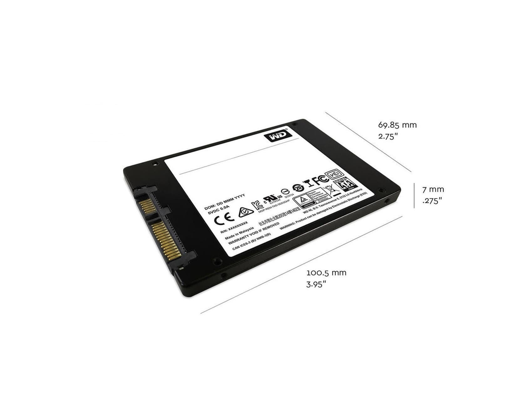 حافظه اس اس دی اینترنال وسترن دیجیتال مدل SSD WD Blue ظرفیت 1 ترابایت — تصویر ۷