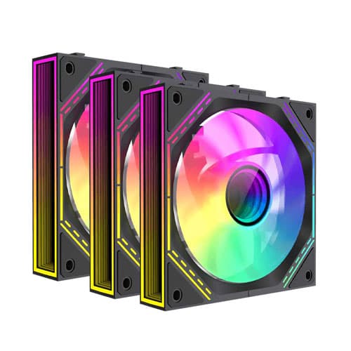 Gamemax FN12A S3I Black 3-in-1 ARGB Computer Case Fan — تصویر ۲