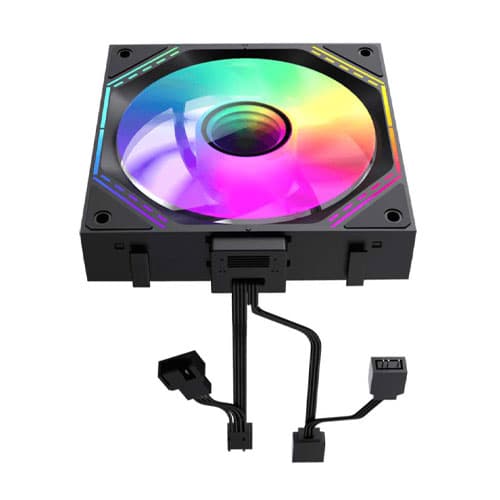 Gamemax FN12A S3I Black 3-in-1 ARGB Computer Case Fan — تصویر ۴