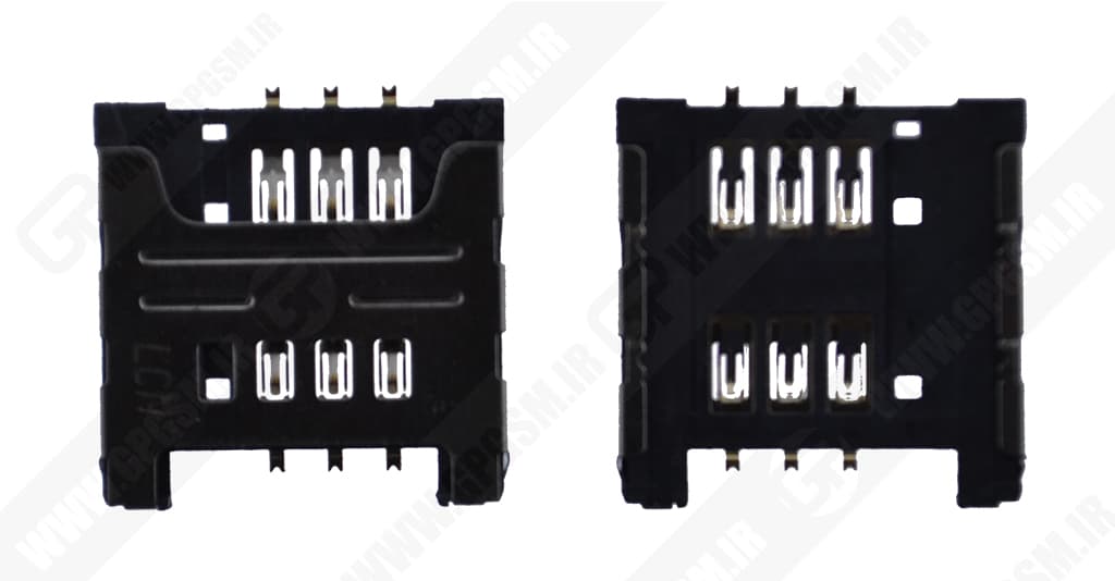 SIM CONNECTOR S3650 I9070 I9000 SAMSUNG-کانکتور سیمکارت اس 3650 سامسونگ — تصویر ۳
