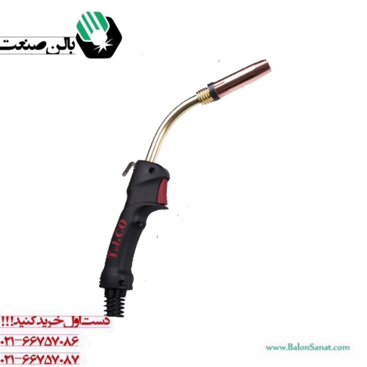 تورچ جوشکاری میگ مگ توان جم هوا خنک مدل N36 — تصویر ۴