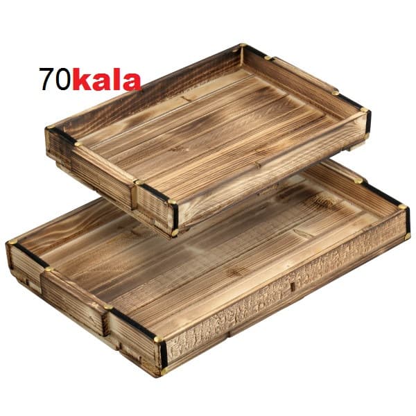 سینی جفتی چوبی