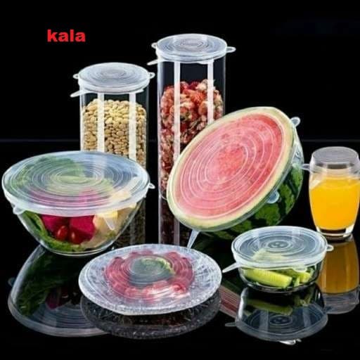 درپوش سیلیکونی ظرف 6 تکه — تصویر ۹