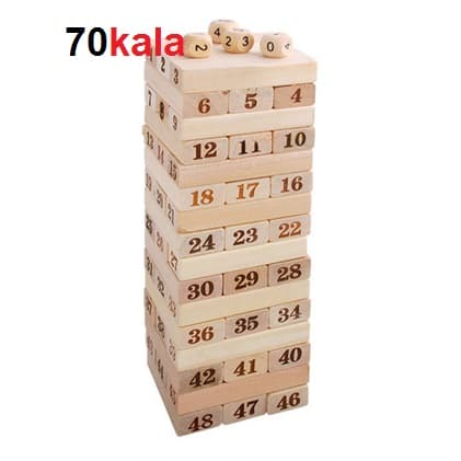بازی فکری برج هیجان چوبی 50 بلوک — تصویر ۹