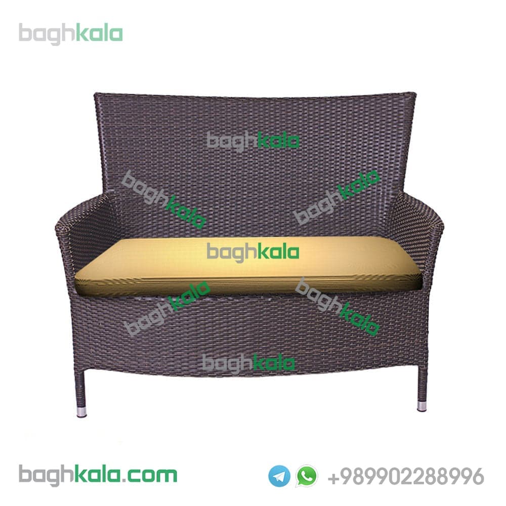 صندلی حصیری دو نفره گل یخ