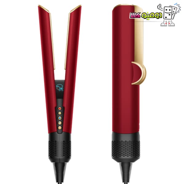 صاف‌کننده و اتو مو دایسون مدل Airstrait HT01- Red Velvet/Gold (زرشکی/طلایی)