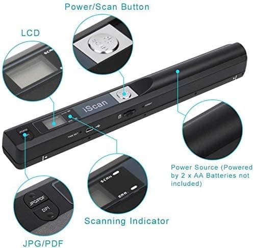 اسکنر قابل حمل iSCAN مدل 900DPI — تصویر ۱۲
