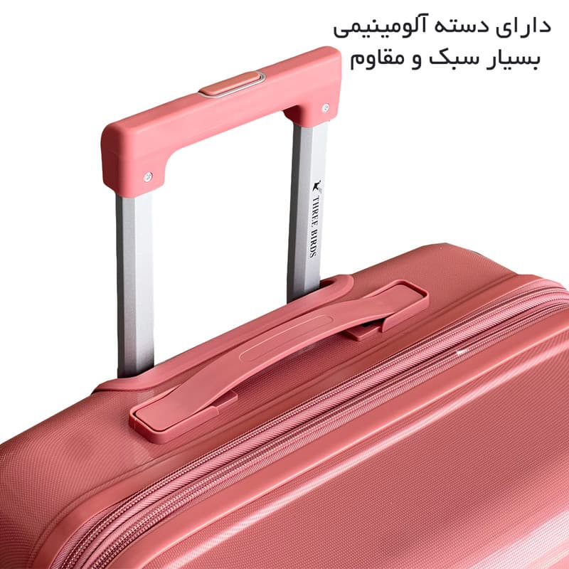 چمدان تری بردز مدل TB7171سایز متوسط ارتفاع 64 سانتی متر — تصویر ۱۲