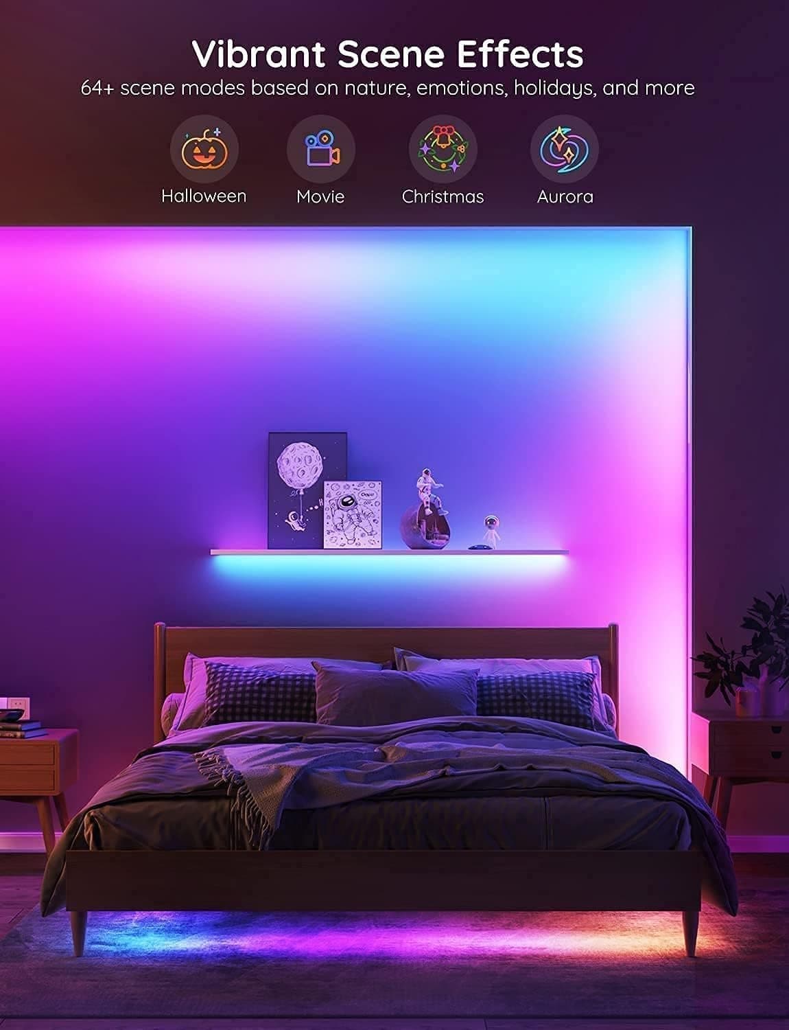 ریسه هوشمند 10 متری گووی Govee RGBIC Basic Wi-Fi + Bluetooth LED H618C — تصویر ۵