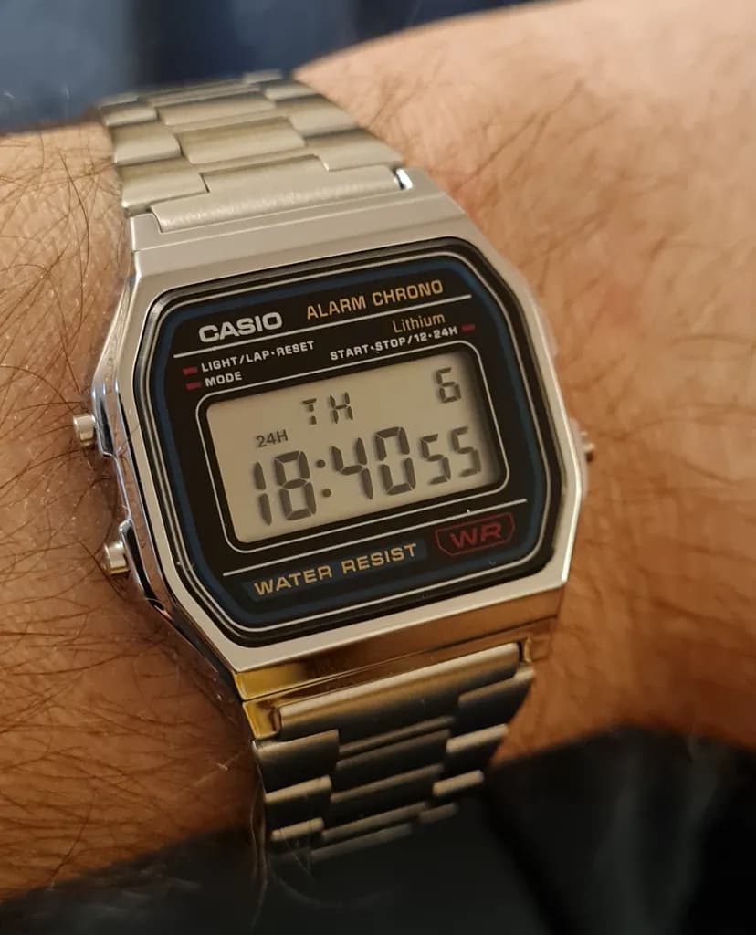 ساعت مچی اسپرت کاسیو مدل A158WA-1DF اورجینال — تصویر ۵