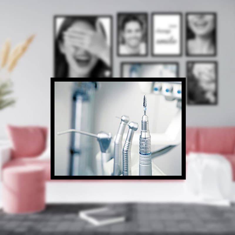 تابلو بکلیت طرح سلامت دندان و مطب دندانپزشکی مدل B-1306 مجموعه 6 عددی — تصویر ۴