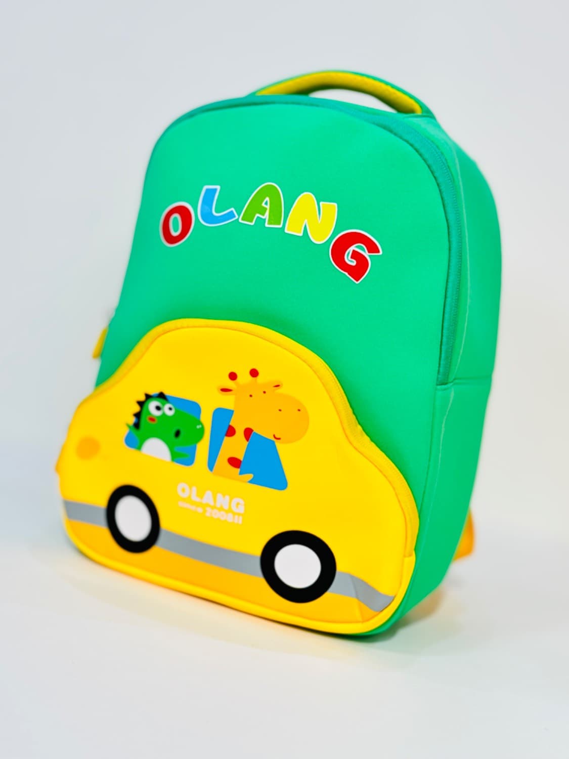 کوله پشتی OLANG طرح زرافه و دایناسور ماشین سوار — تصویر ۷