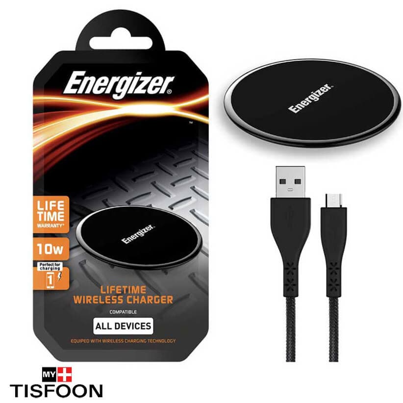 شارژر بی سیم انرجایزر Wireless Charging PAD 10W+ MICRO USB CABLE