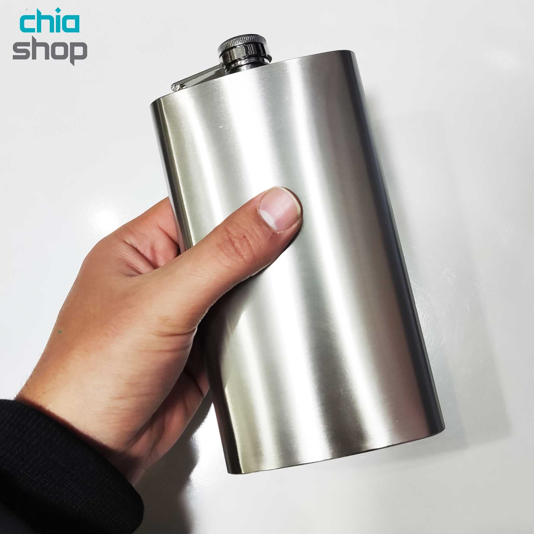 هیپ فلاسک جیبی استیل مدل Hip Flask 12OZ — تصویر ۳