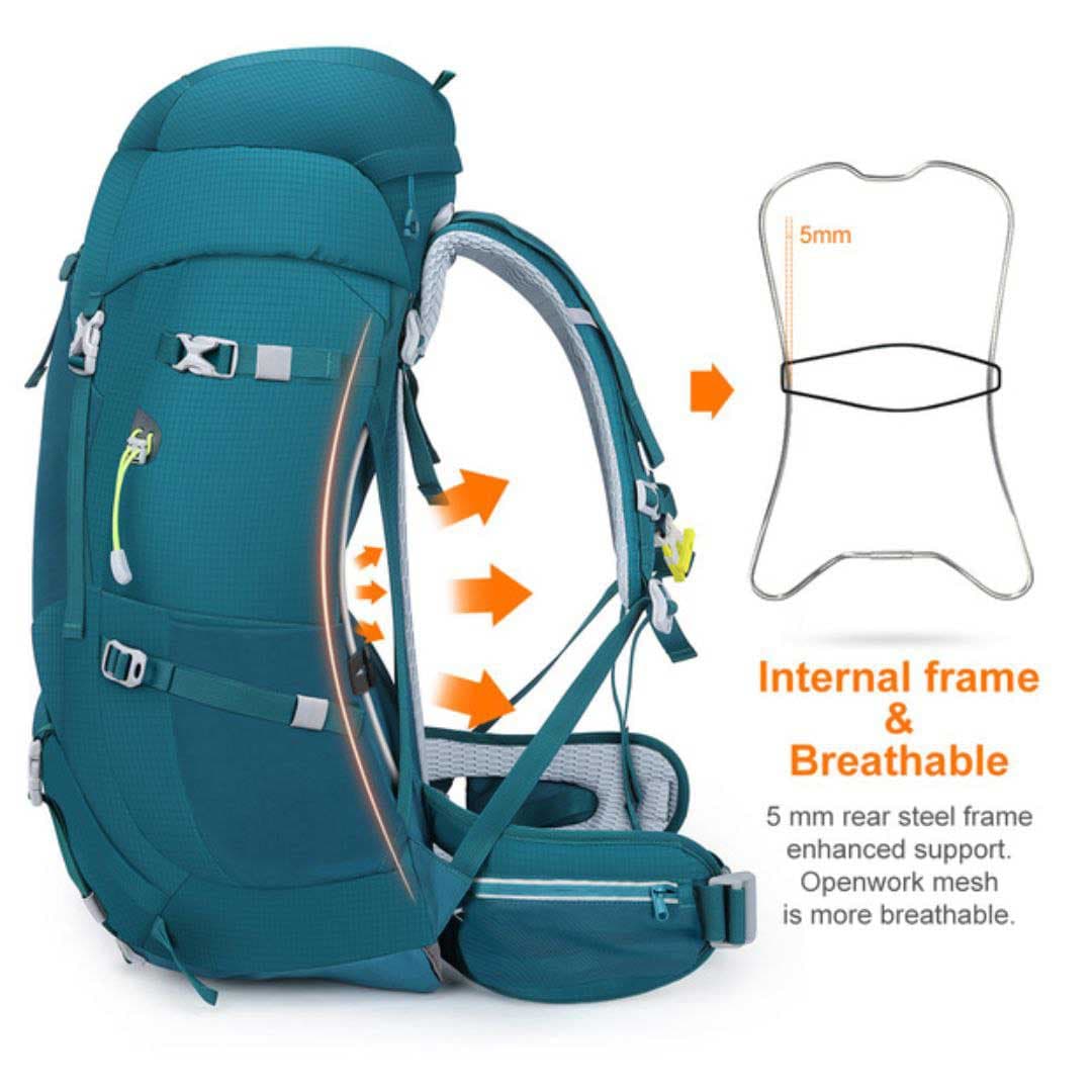 کوله پشتی میلت 60+5L مدل UBIC PRO — تصویر ۱۲