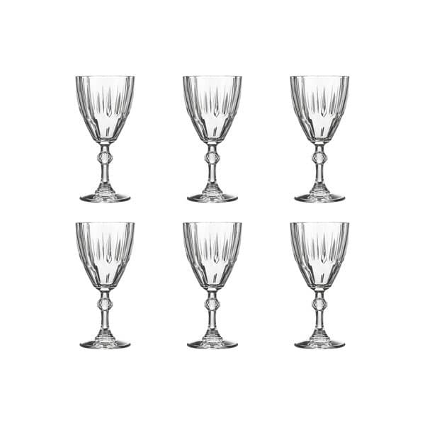 لیوان پایه دار 190 سی سی پاشاباغچه مدل DIAMOND بسته 6 عددی کد 44757