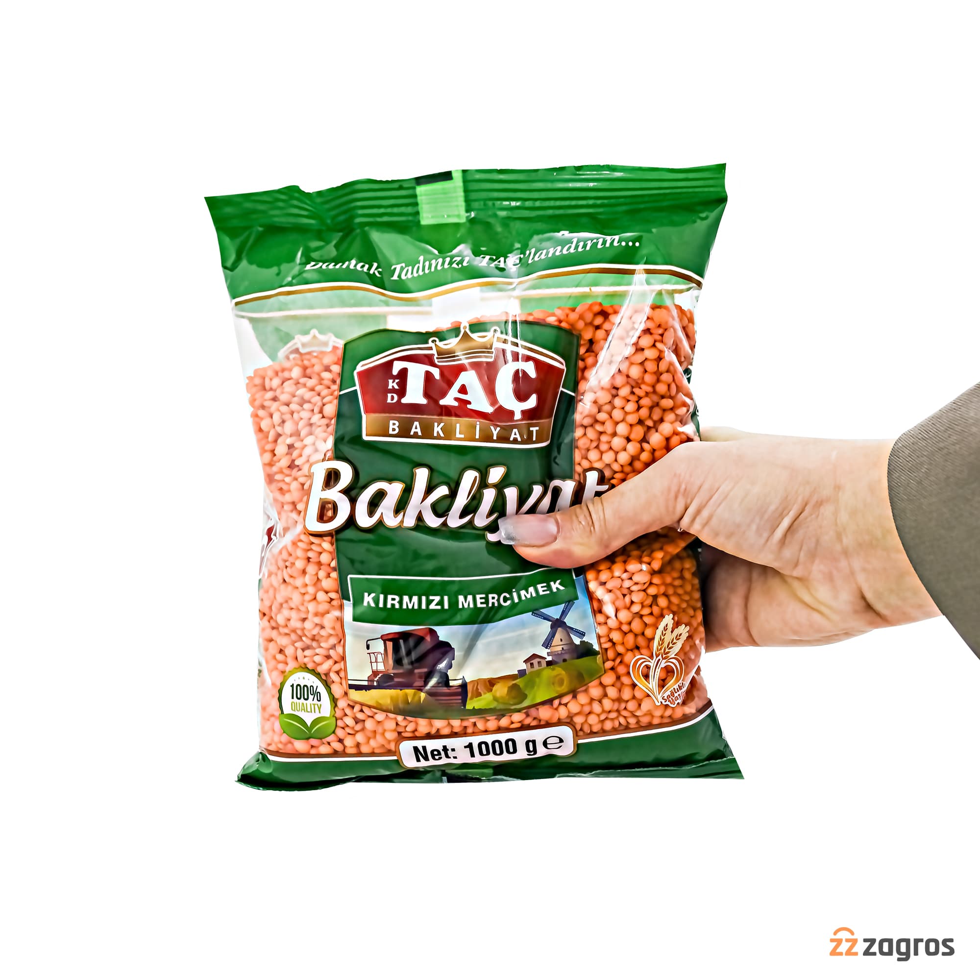 دال عدس تاچ Bakliyat وزن 1000 گرم — تصویر ۴