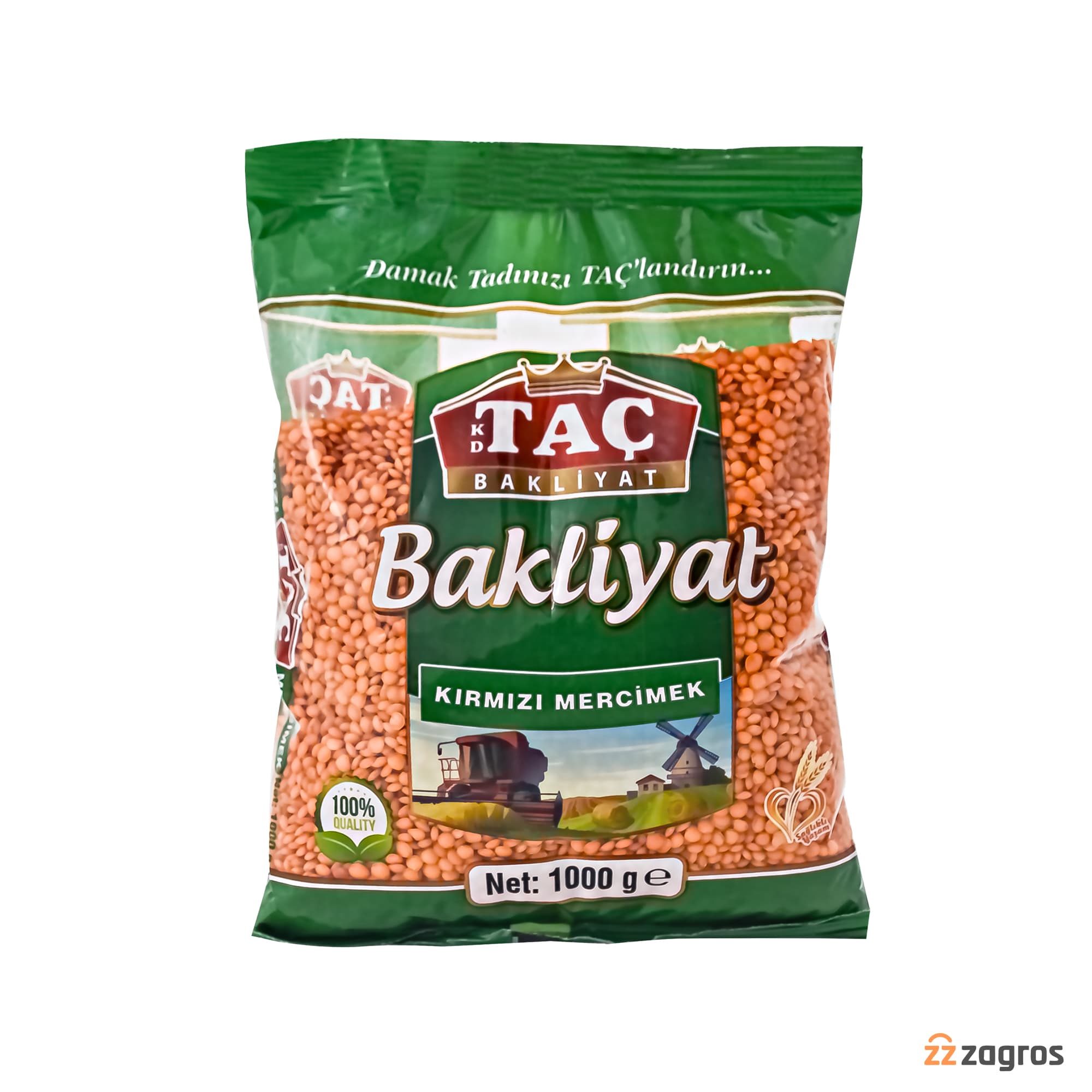 دال عدس تاچ Bakliyat وزن 1000 گرم — تصویر ۲