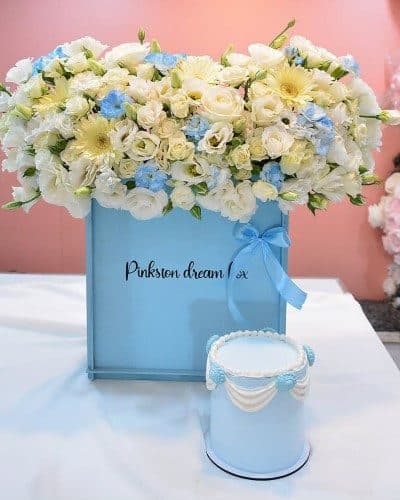 کیک تولد و باکس گل لاکچری مردانه 2026