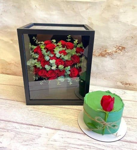 کیک تولد و باکس گل برای کودکان