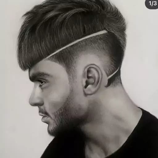 تابلو نقاشی چهره مرد جوان سایز a3