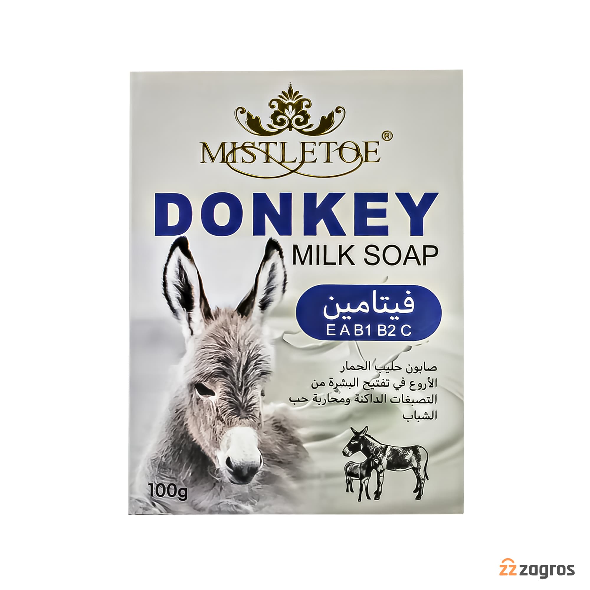 صابون شیر الاغ Mistletoe وزن 100 گرم — تصویر ۲