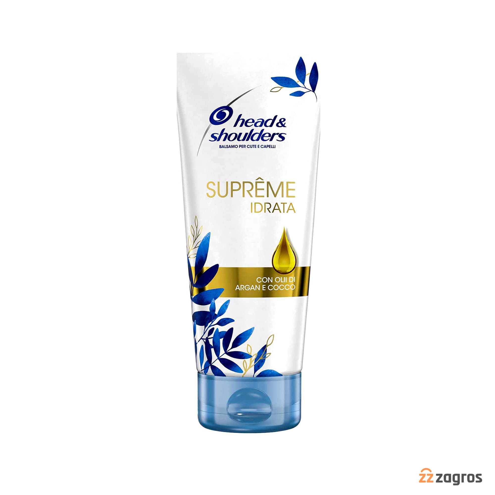 نرم کننده مو هد اند شولدرز مدل Supreme Idrata حاوی روغن نارگیل و آرگان 220 میل