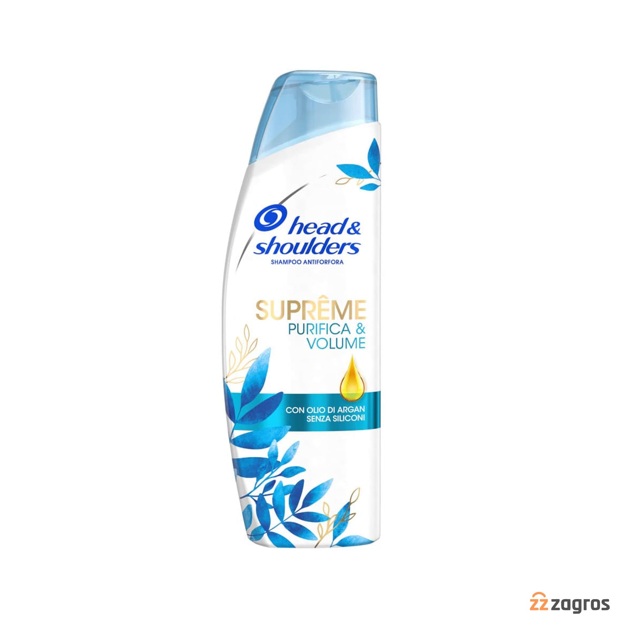 شامپو ضد شوره هد اند شولدرز مدل Supreme Purifica & Volume حاوی روغن آرگان 225 میل