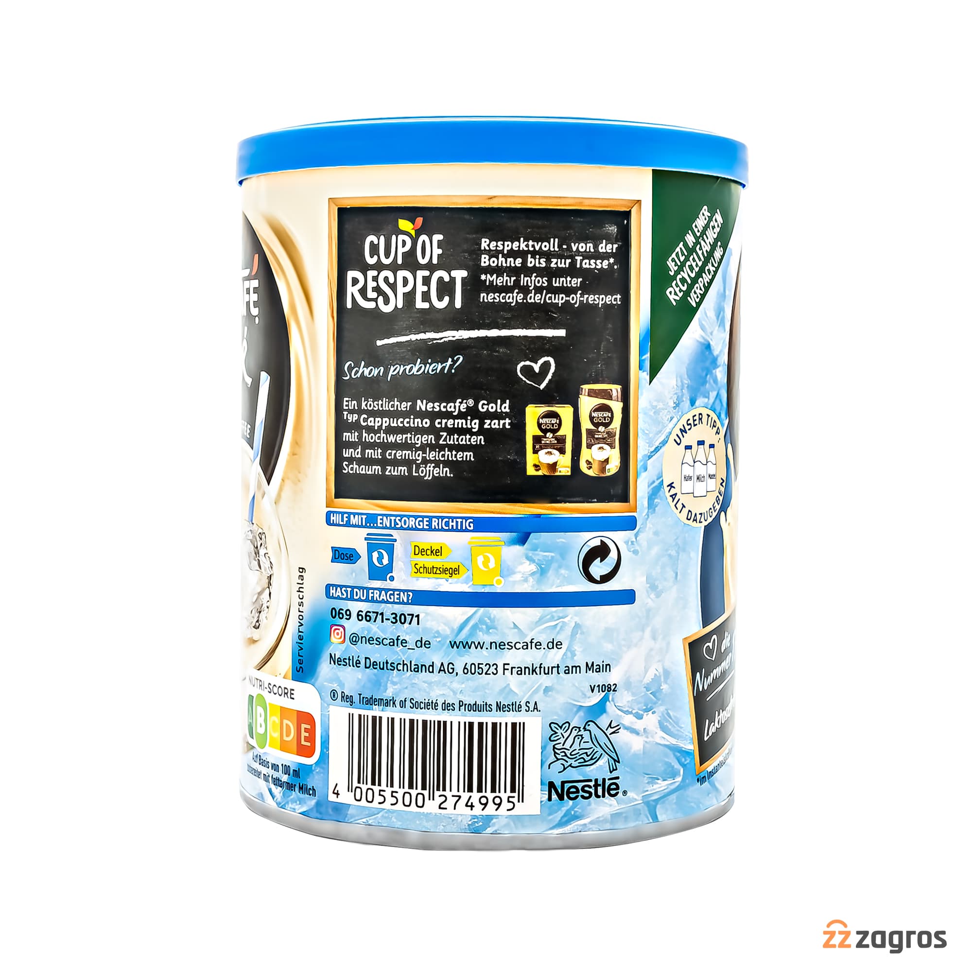 آیس کافی نسکافه مدل Frappe وزن 275 گرم — تصویر ۳