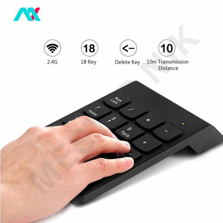 کیبورد اعداد بی‌سیم Mini Numeric Keypad — تصویر ۹