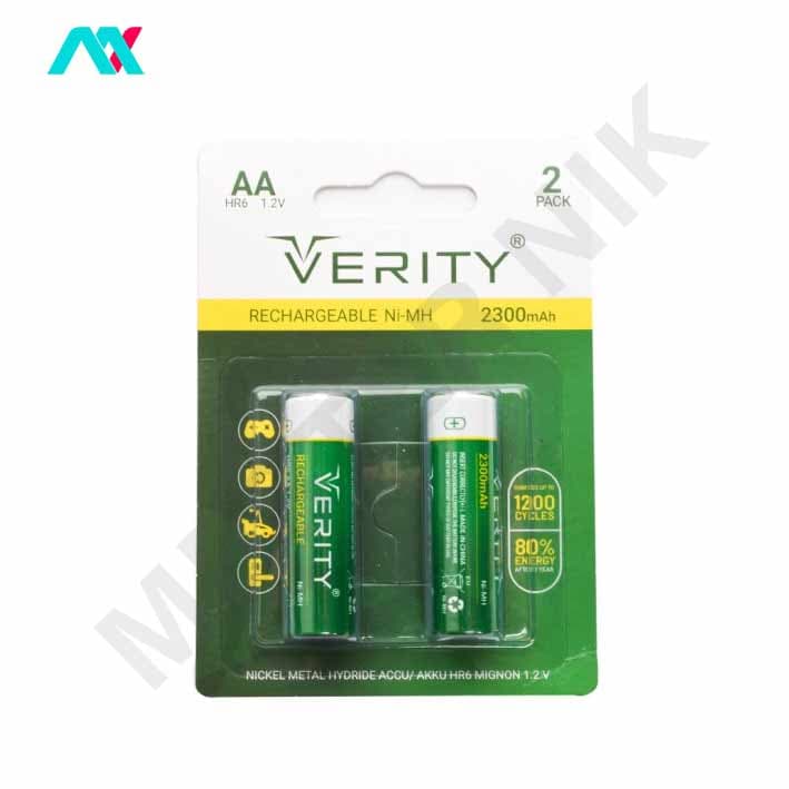 باتری قلمی شارژی 2300mAh وریتی مدل HR6 1.2V