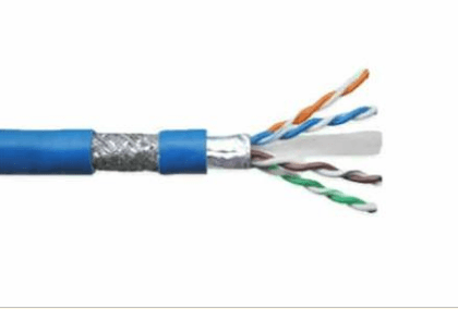 کابل شبکه لگراند Cat6 SFTP CCA روکش PVC حلقه 500 متری آلومینیوم روکش مس