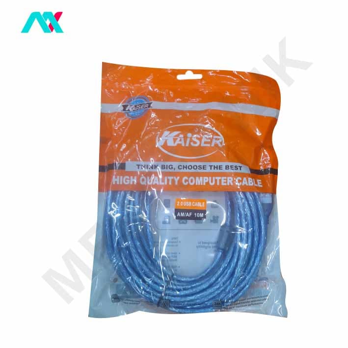 کابل افزایش طول USB2.0 شیلدار kaiser کایزر 10 متر — تصویر ۵