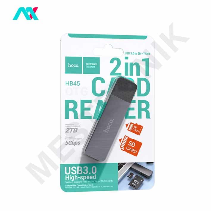کارت خوان 2in1 هوکو مدل HB45 USB3.0 — تصویر ۷
