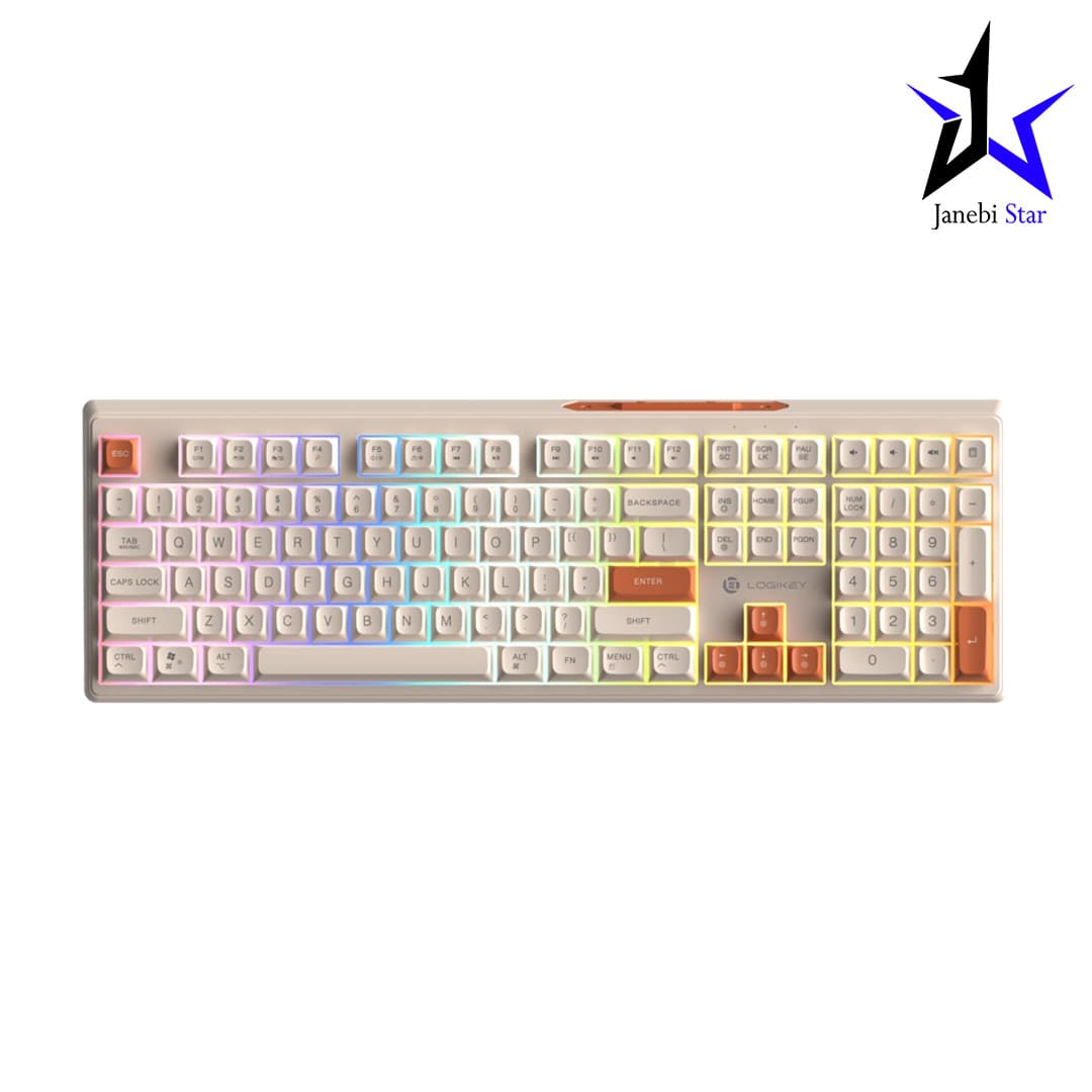کیبورد بی‌سیم گیمینگ لاجی‌کی مدل K330CW — تصویر ۶