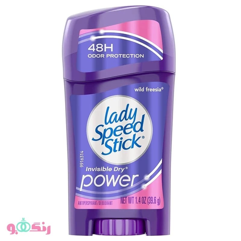 استیک ضد تعریق و دئودورانت زنانه لیدی اسپید استیک مدل Invisible Dry Power Wild Freesia وزن 39.6 گرم — تصویر ۹