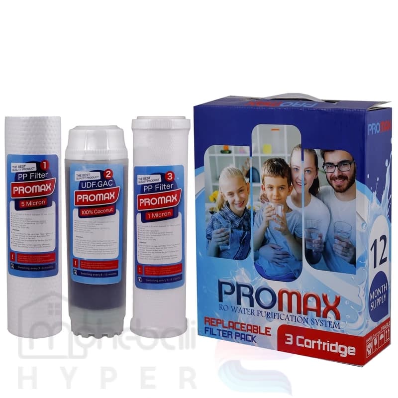 فیلتر تصفیه کننده آب پرومکس مدل A100 مجموعه 3 عددی — تصویر ۲