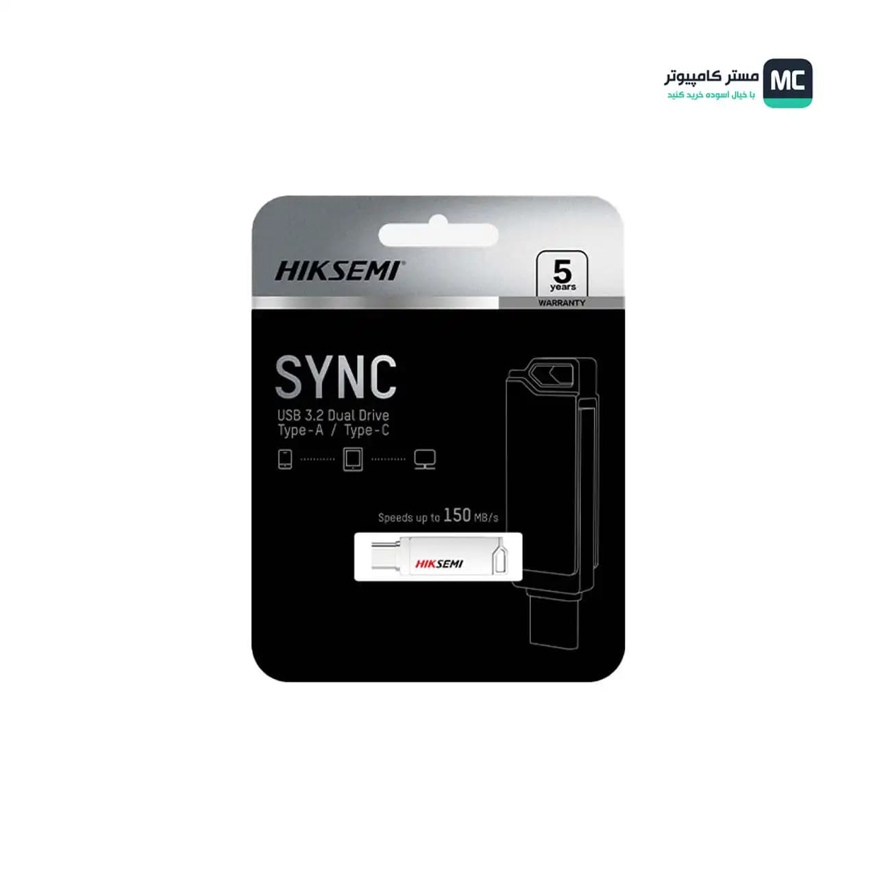 فلش مموری هایک سمی مدل E327C SYNC ظرفیت 64 گیگابایت — تصویر ۱۱