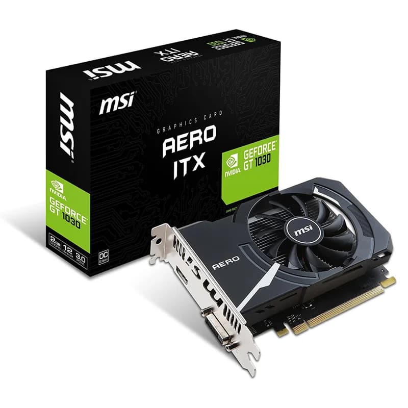 کارت گرافیک ام اس آی GeForce GT 1030 AERO ITX 2GD4 OC (درحدنو) — تصویر ۶
