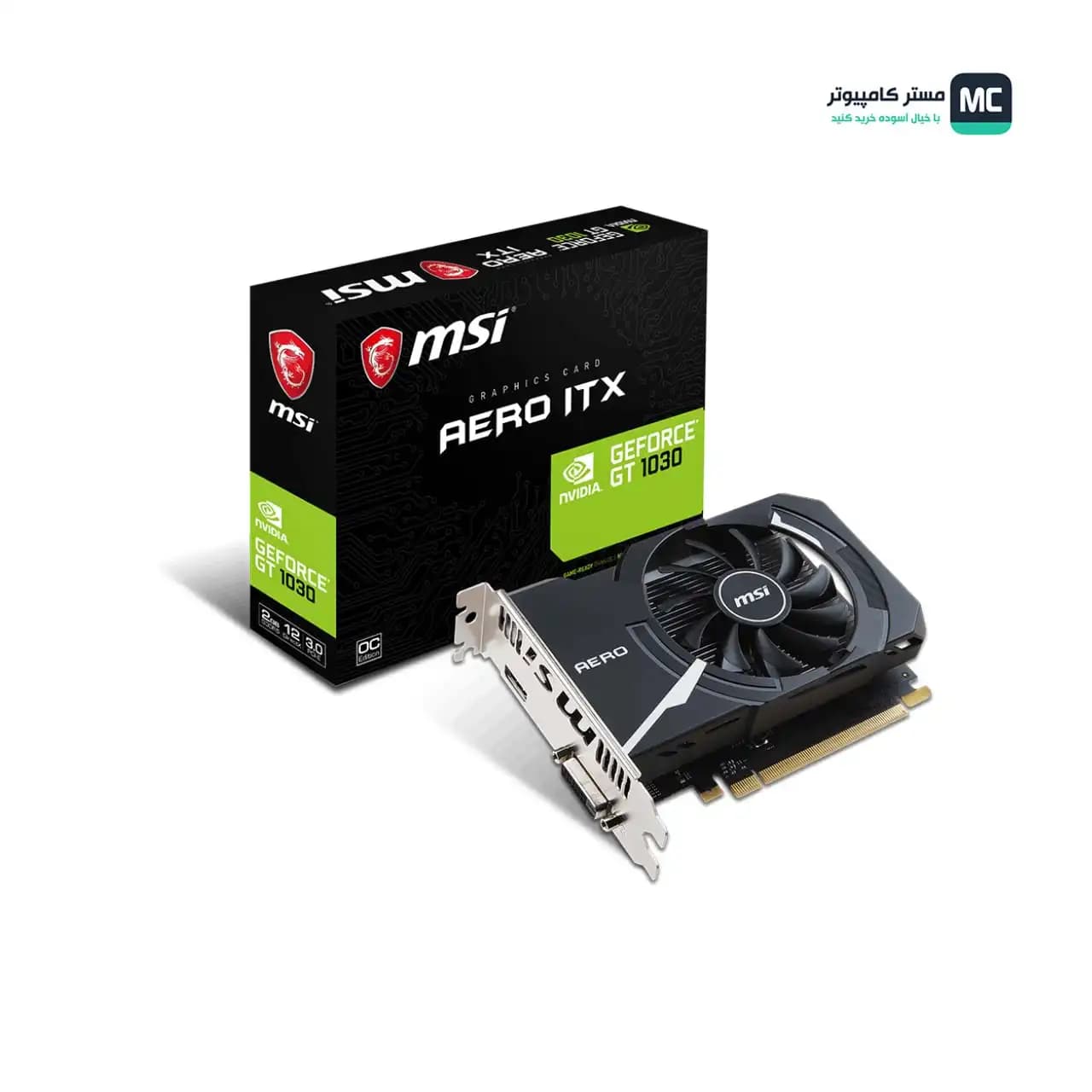 کارت گرافیک ام اس آی GeForce GT 1030 AERO ITX 2GD4 OC (درحدنو) — تصویر ۳