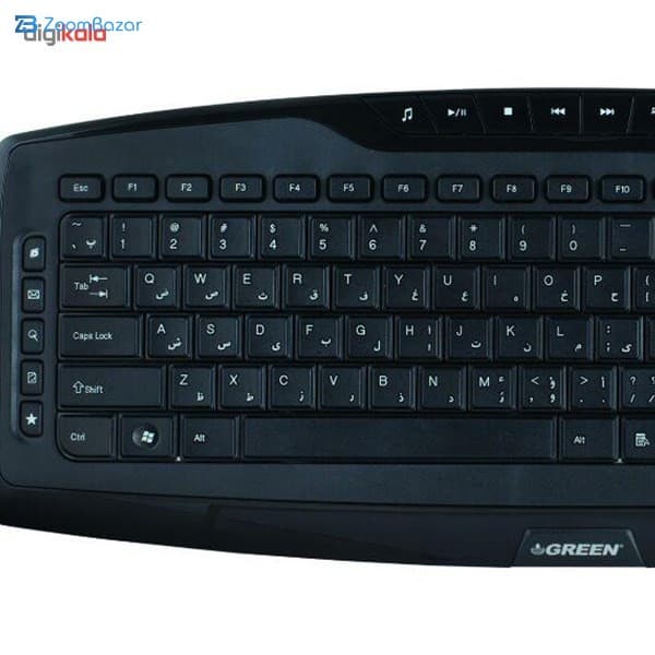 کیبورد گرین مدل GK-501 با حروف فارسی — تصویر ۱۱