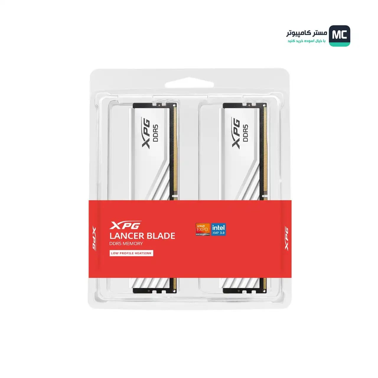 رم ای دیتا XPG LANCER BLADE 32GB 16GB×2 5600MHz DDR5 WHITE — تصویر ۹