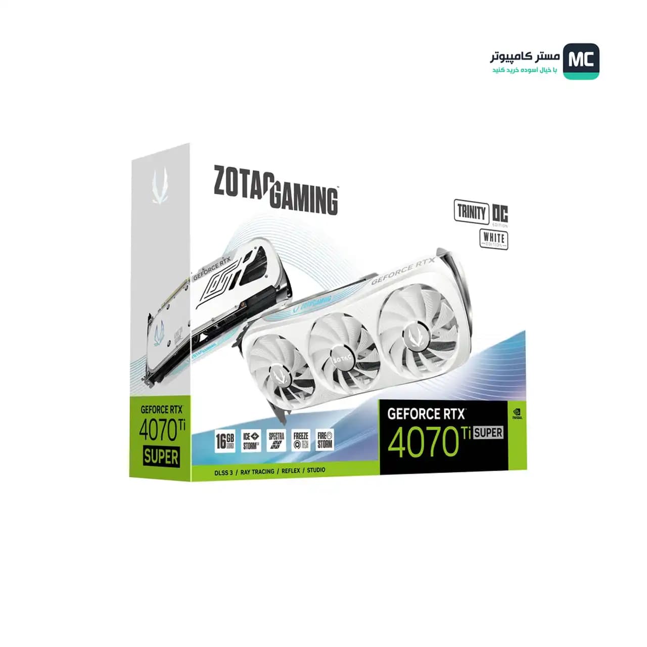 کارت گرافیک زوتاک RTX 4070 Ti SUPER Trinity OC White Edition (درحدنو) — تصویر ۹