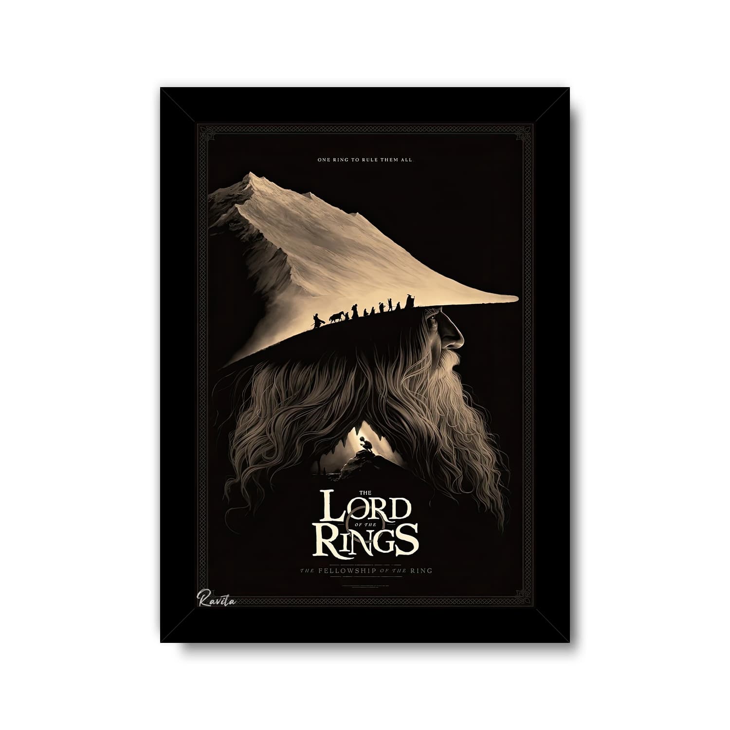 تابلو تکی راویتا طرح ارباب حلقه ها – Lord of The Rings کد 3712