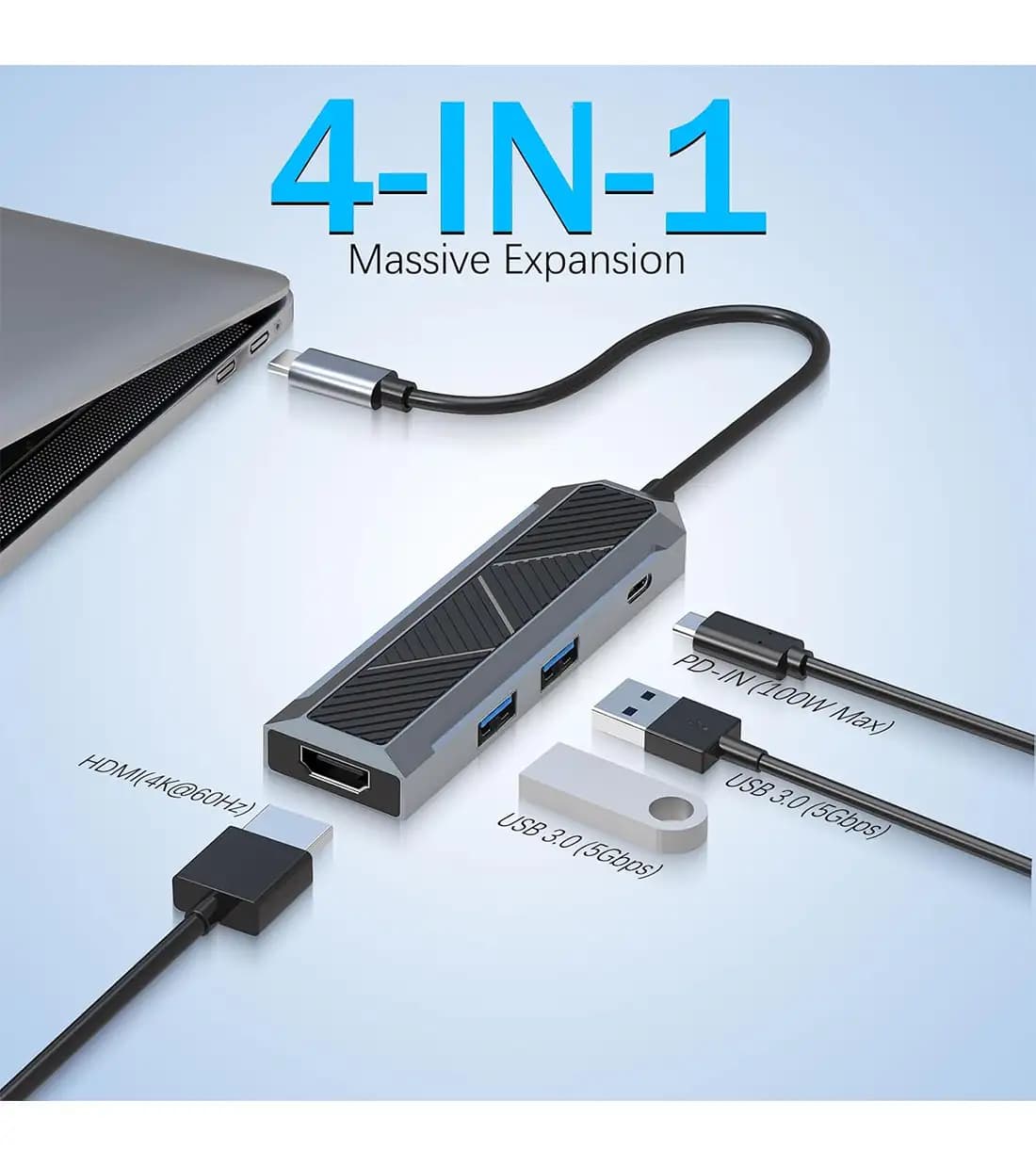 هاب 4 پورت USB ردراگون UCA-4 — تصویر ۹