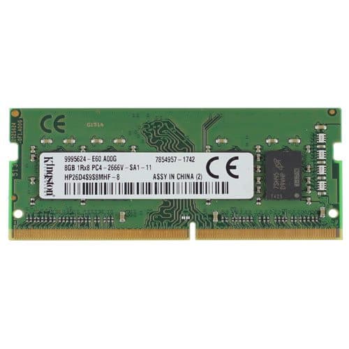 رم لپ تاپ کینگستون RAM KINGSTON CL17 DDR4 8GB 2400MHz (کارکرده)