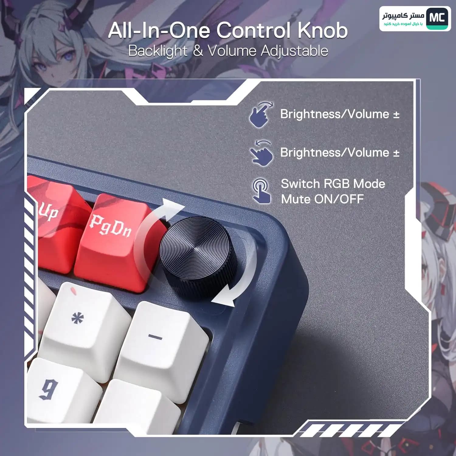 کیبورد بی سیم مکانیکال ردراگون EISA K686 AK PRO — تصویر ۹