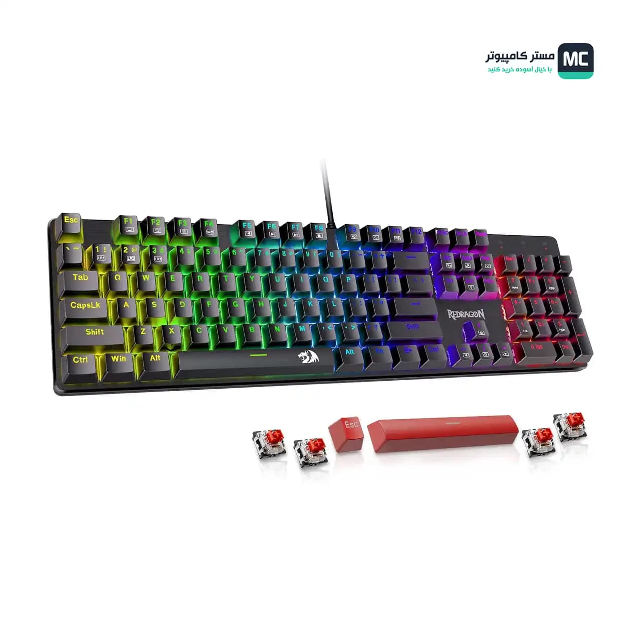 کیبورد مکانیکال ردراگون SINDRI K671 RGB — تصویر ۳