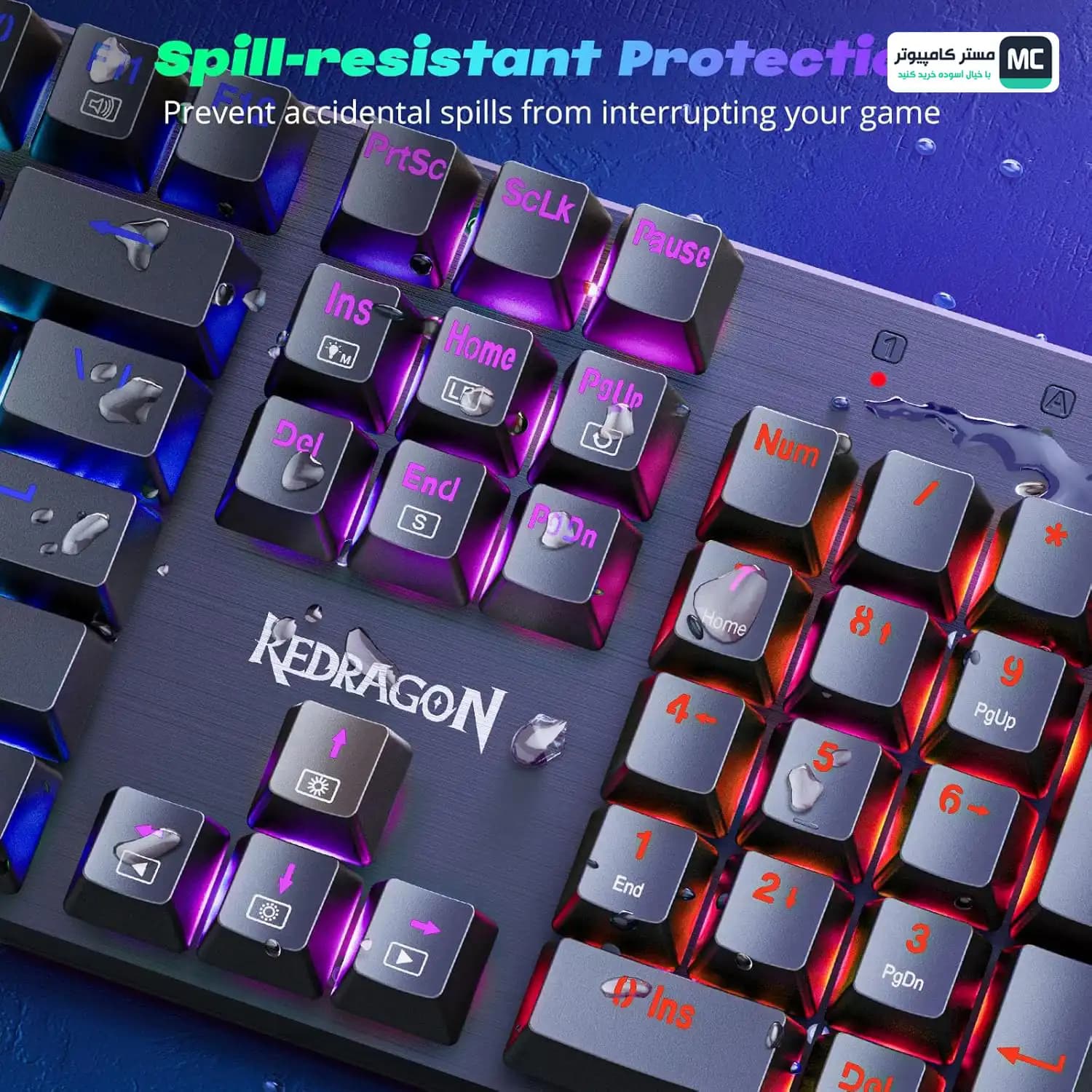 کیبورد مکانیکال ردراگون SINDRI K671 RGB — تصویر ۶