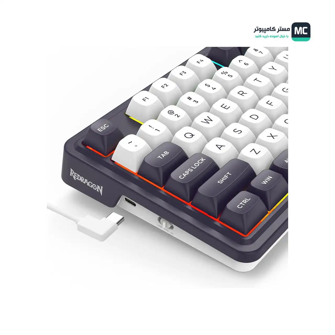 کیبورد بی سیم مکانیکال ردراگون FINKE QMK K715 PRO — تصویر ۹
